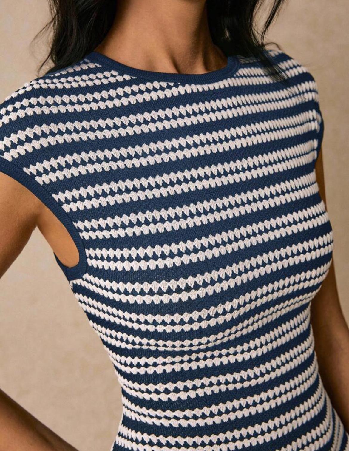 Casual Striped Long Dress