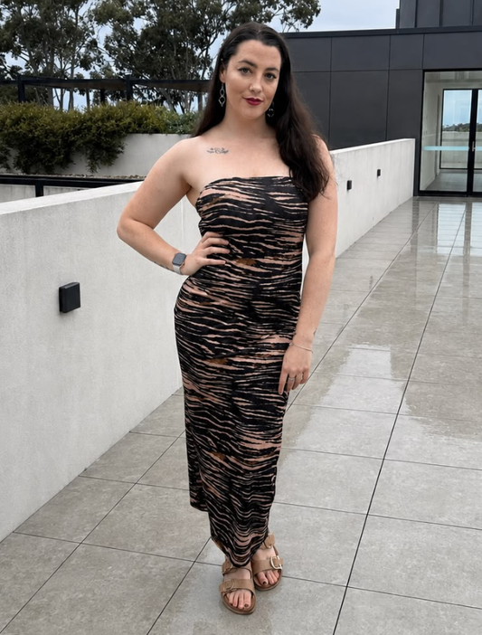 Wavy Pattern bodycon Dress
