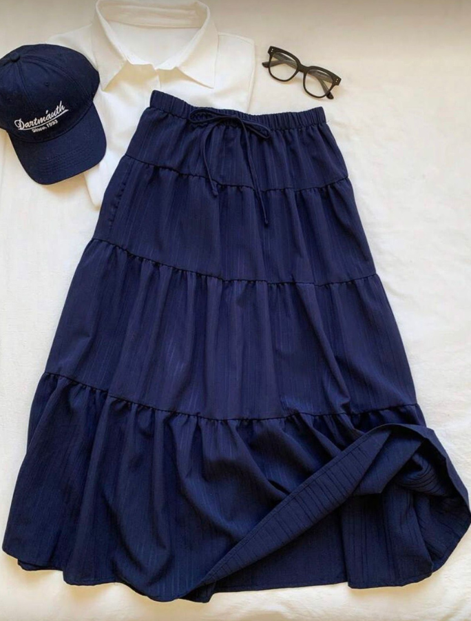 Codali. Casual Navy Blue Skirt