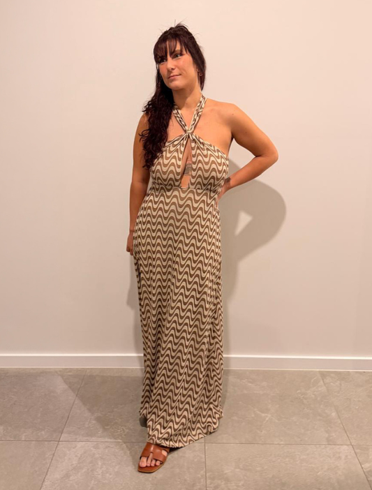 Flowy Halter Dress