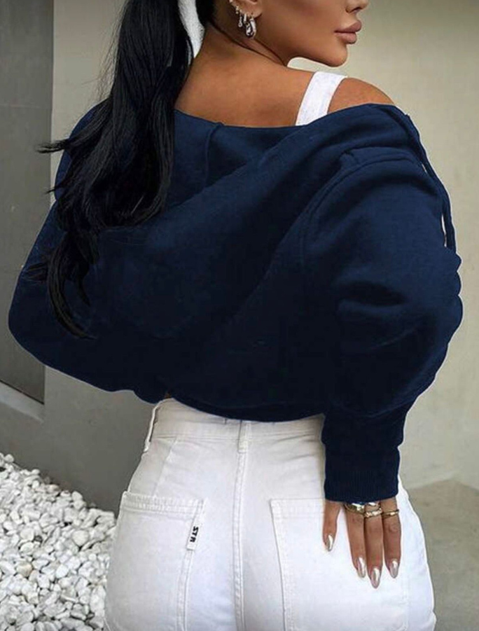 Navy blue Mid Jacket